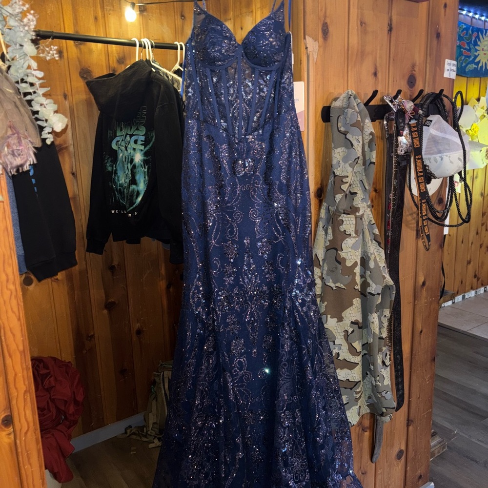 Dark Navy Prom Dress
